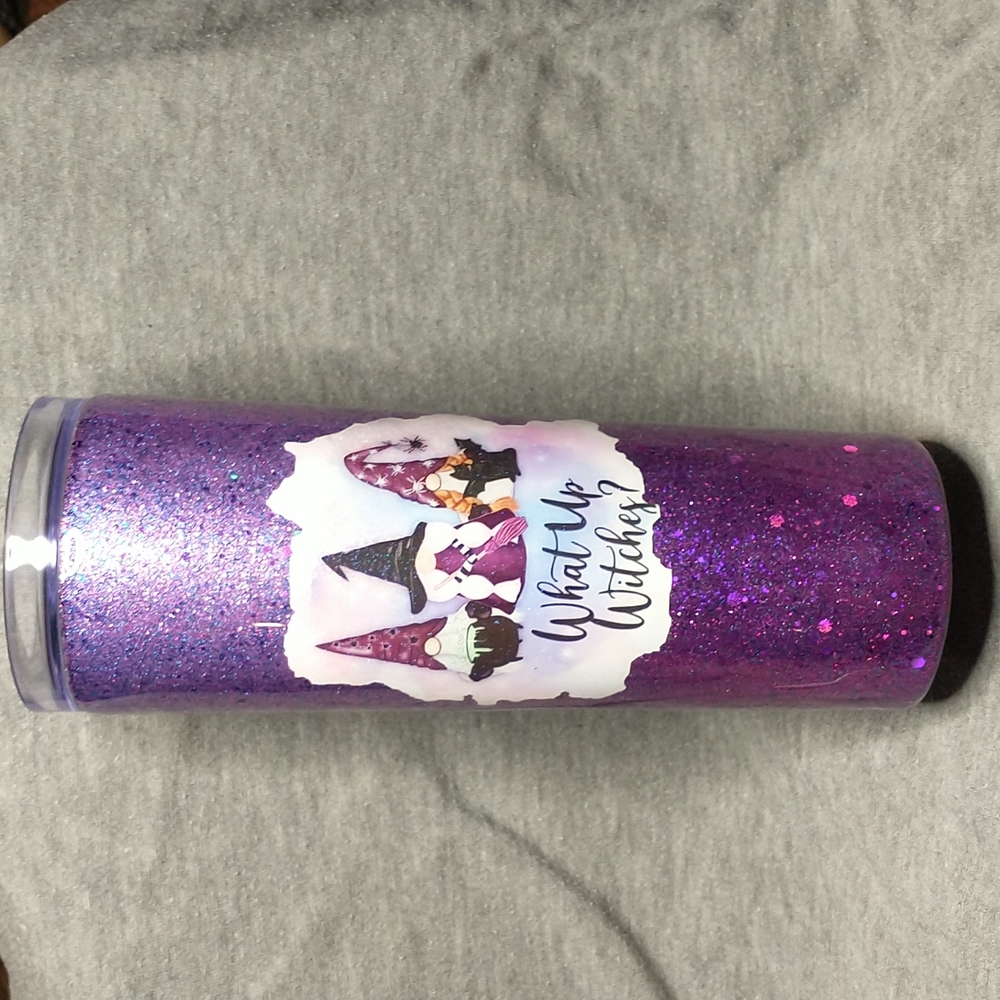 20oz.  Skinny tumbler